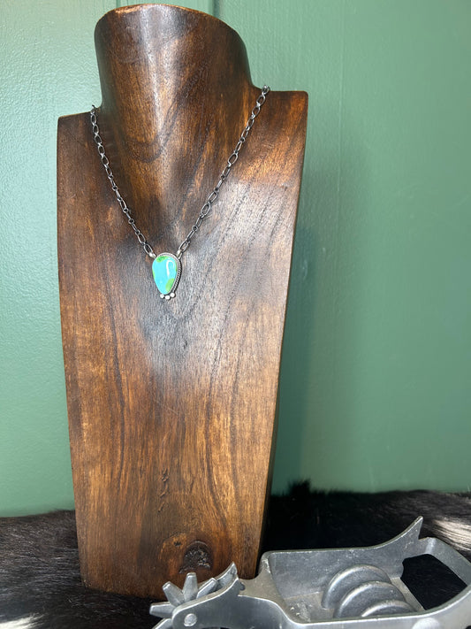 Sonoran Gold Turquoise Chain Necklace