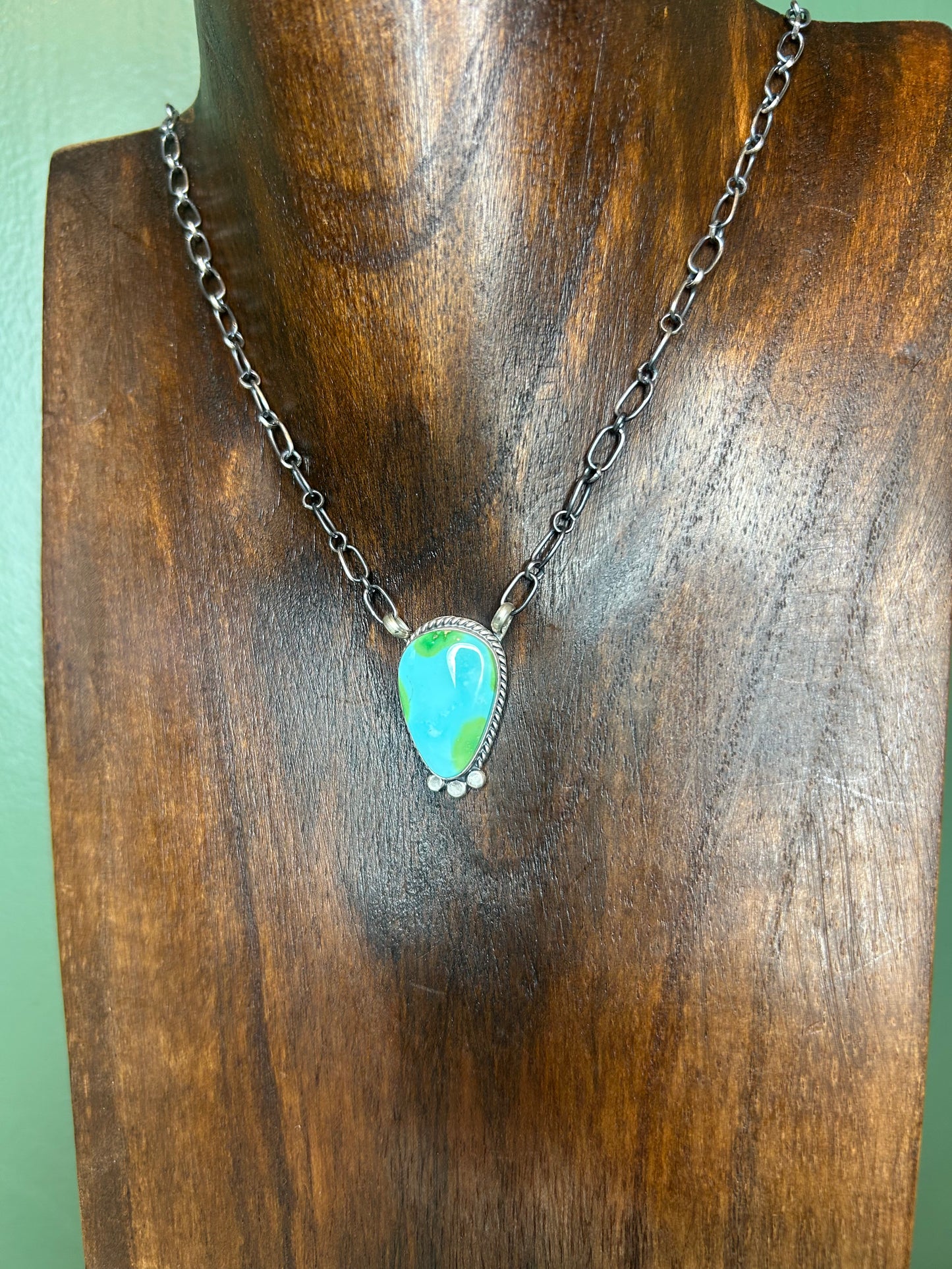 Sonoran Gold Turquoise Chain Necklace
