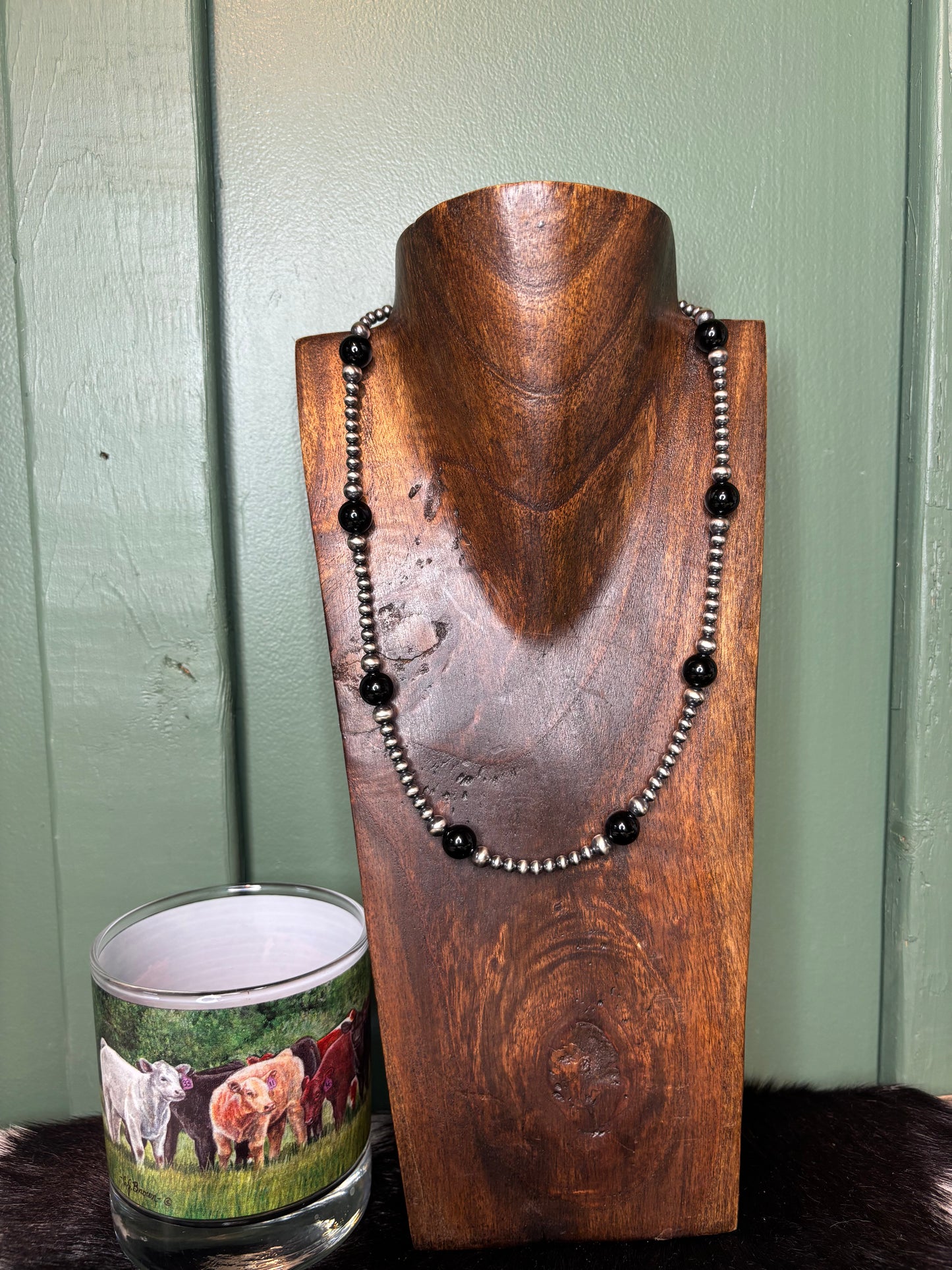 Sterling Silver Black Onyx Necklace