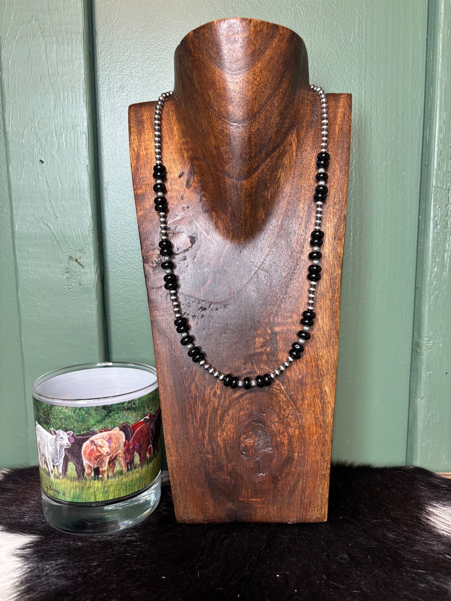 Sterling Silver Black Onyx Necklace