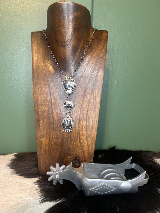 Native Made White Buffalo Lariat