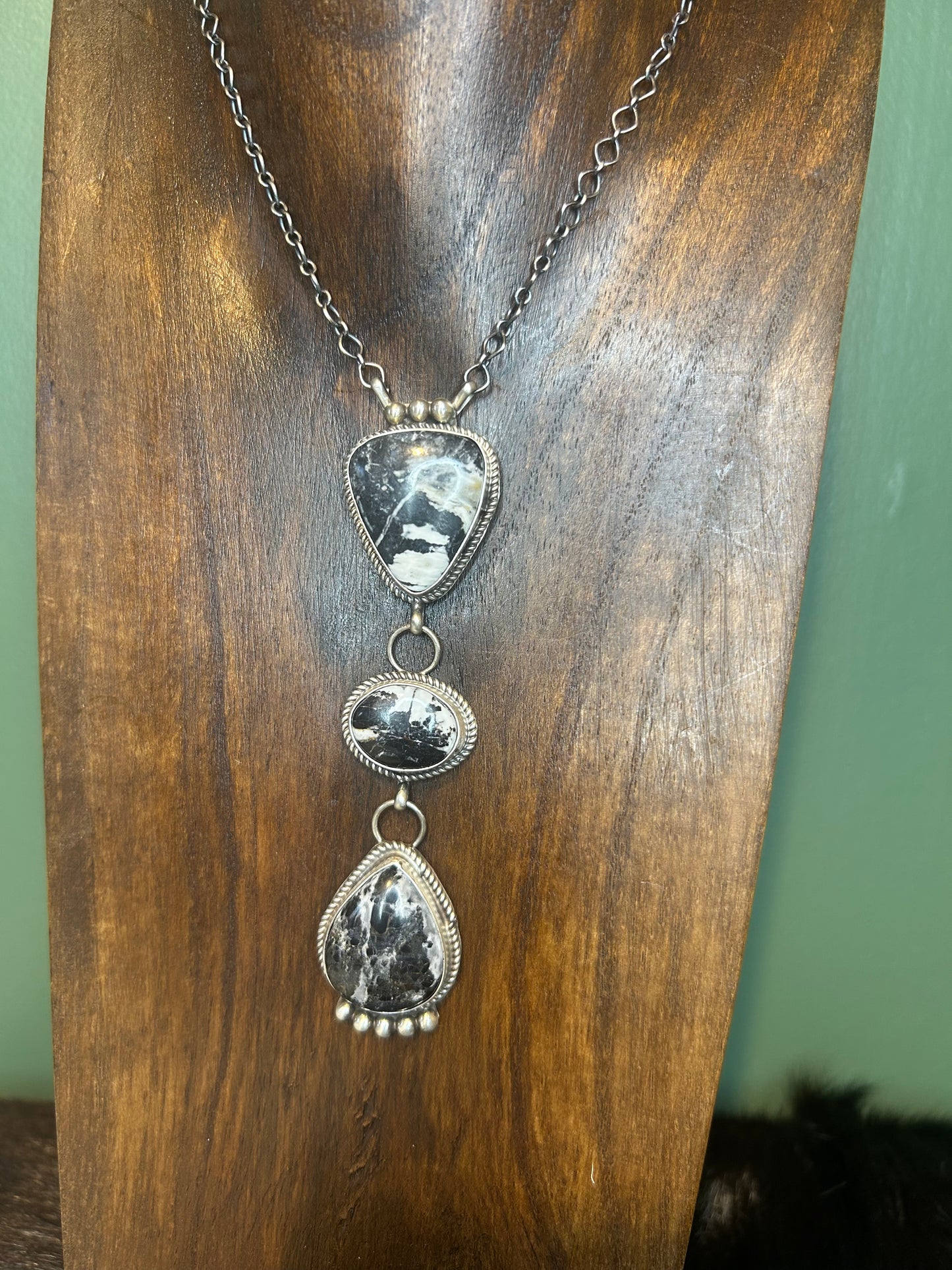Native Made White Buffalo Lariat