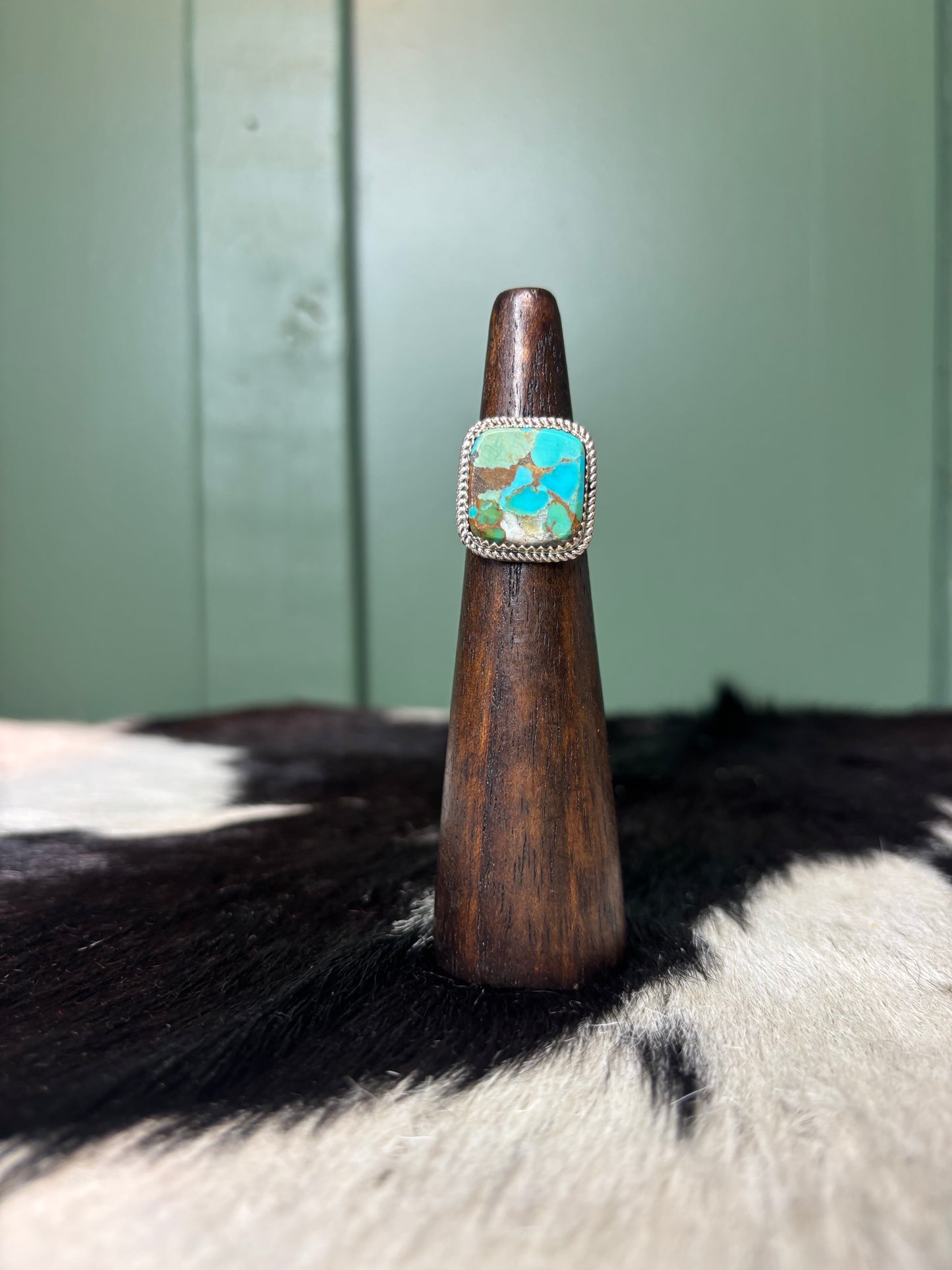 Kingman Turquoise Square Ring