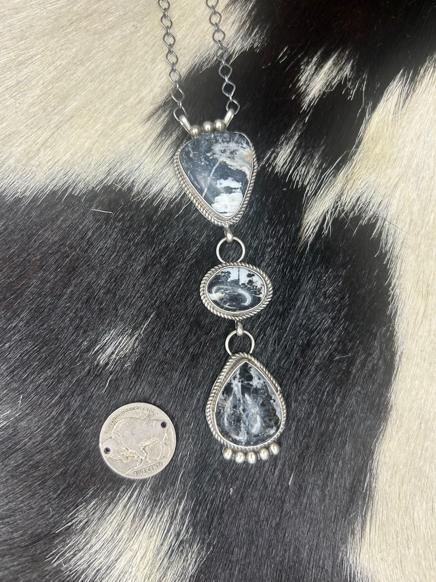 Native Made White Buffalo Lariat