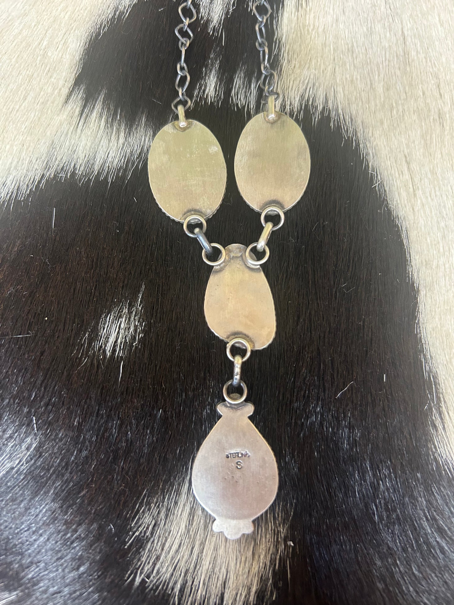 Native Made Turquoise Lariat Necklace