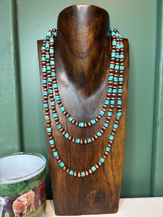 Copper Turquoise Necklace