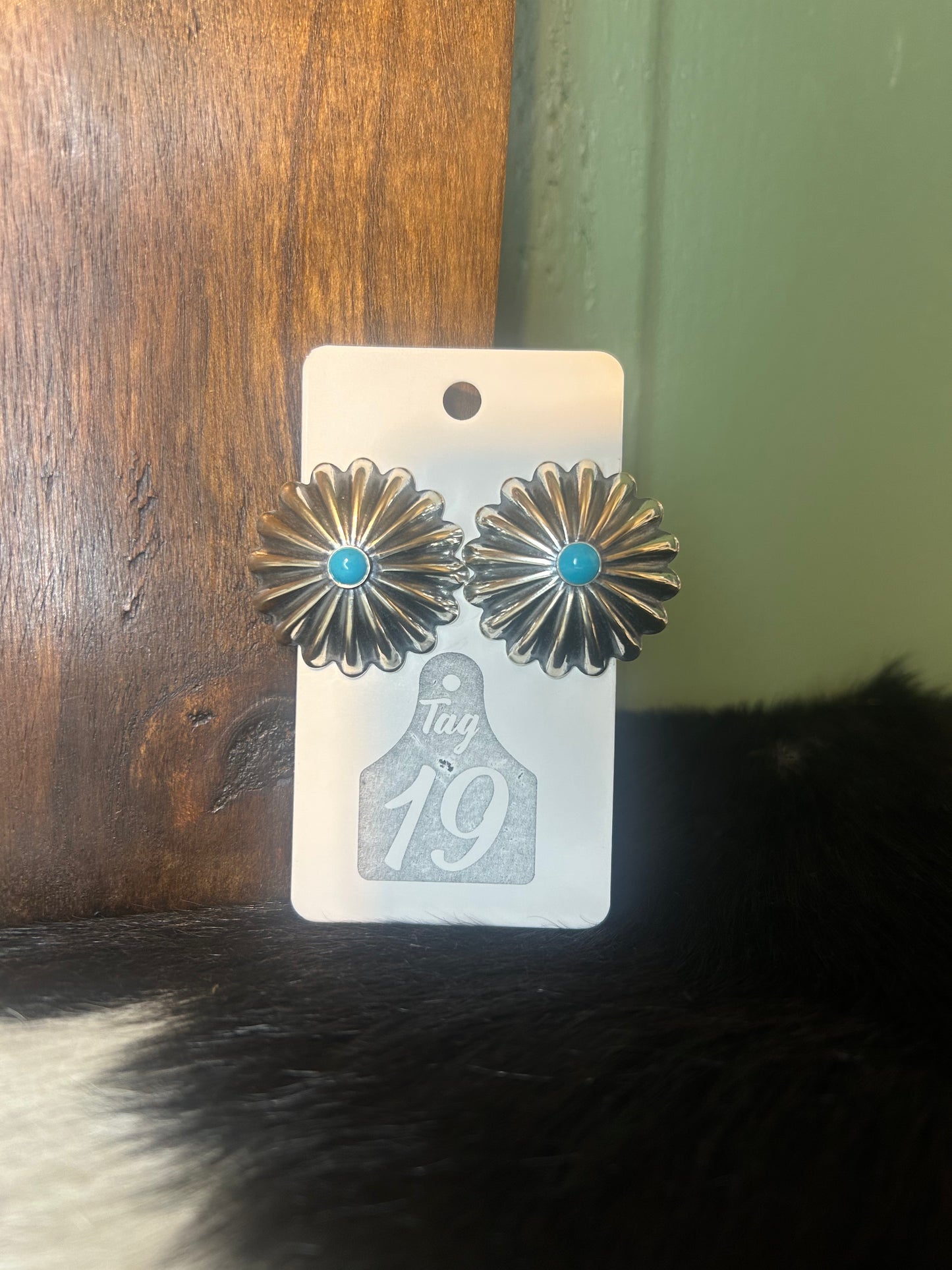 Domed Burst Stud Earrings