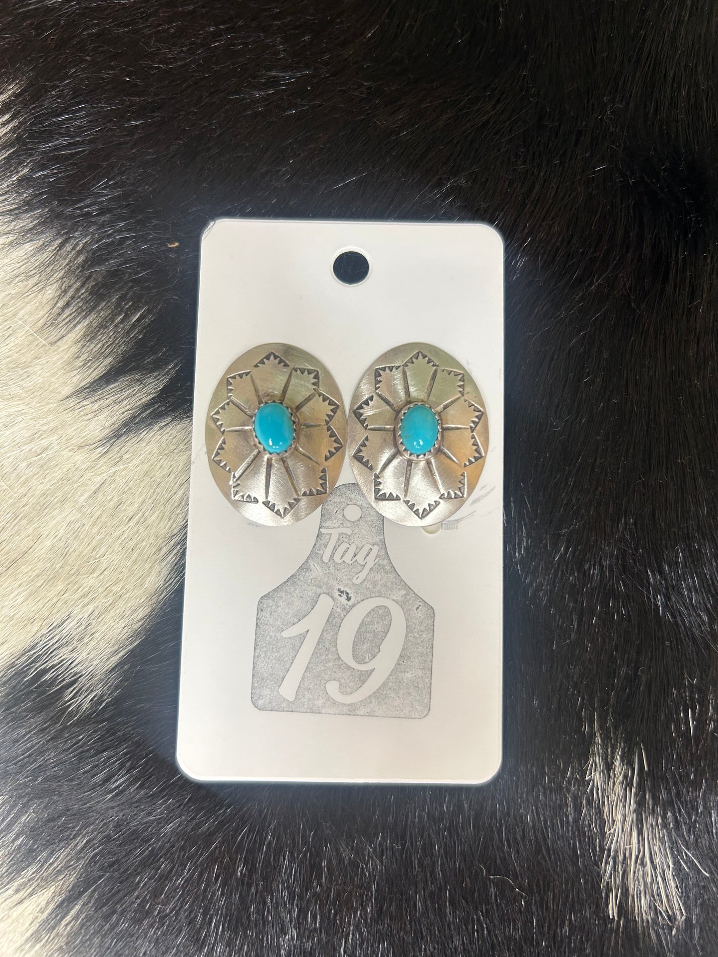 Turquoise Concho Studs