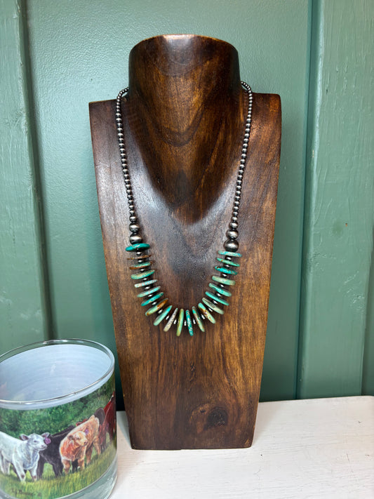 Sterling Silver Turquoise Necklace