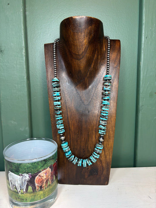 Sterling Silver Turquoise Necklace