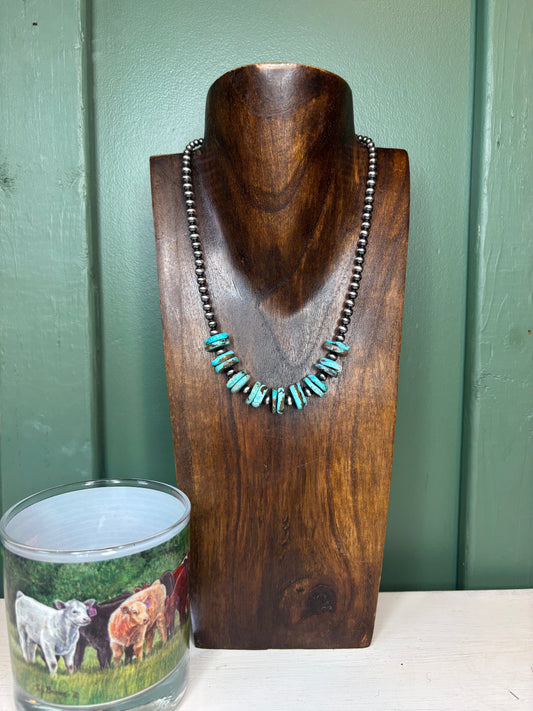 Sterling Silver Turquoise Necklace