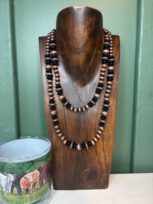 Copper Black Onyx Necklace