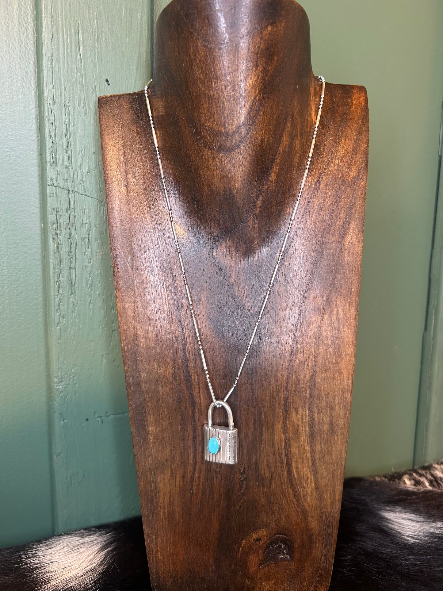 Turquoise Locket Pendent