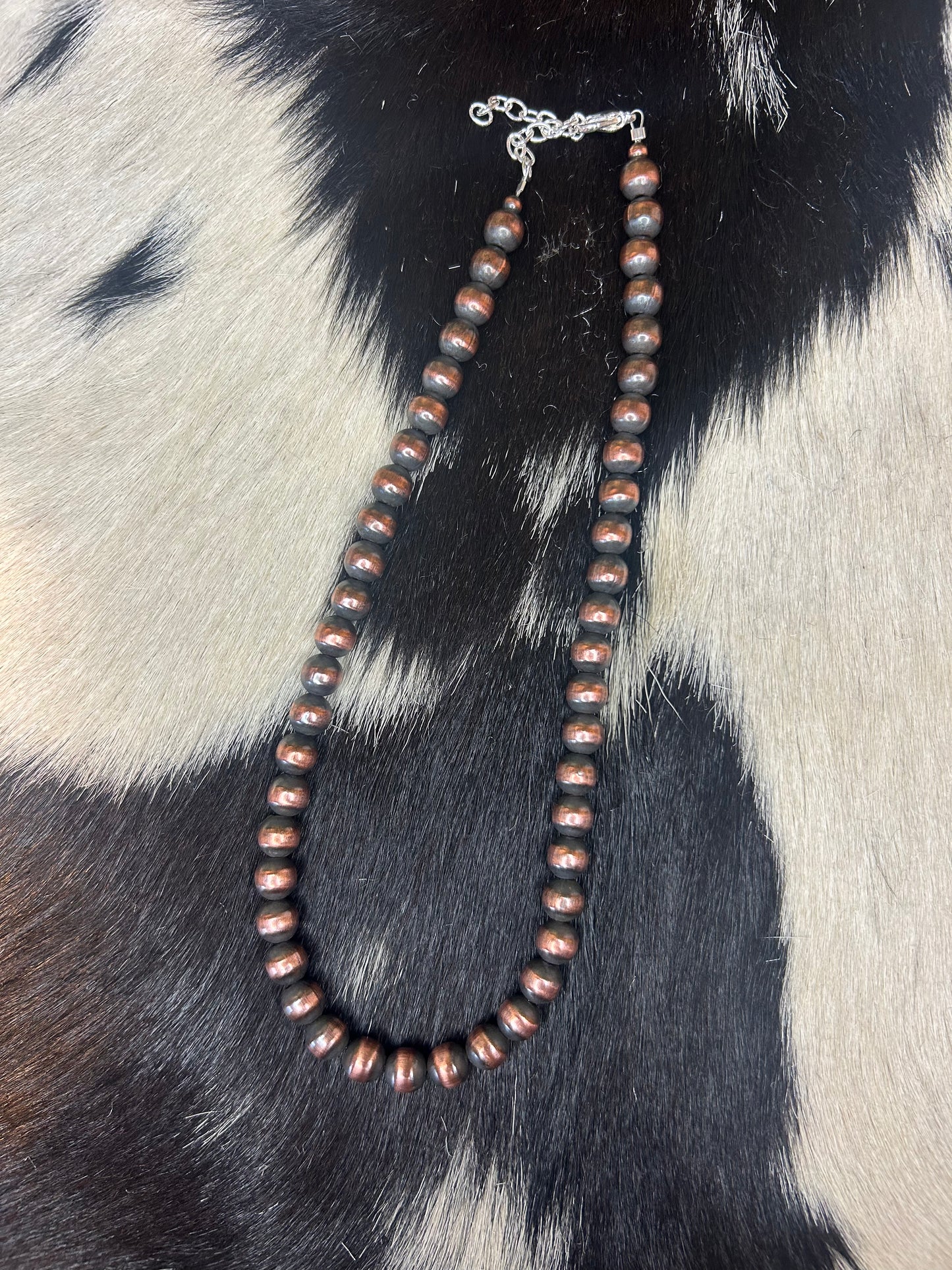 8mm Copper Pearl Necklace