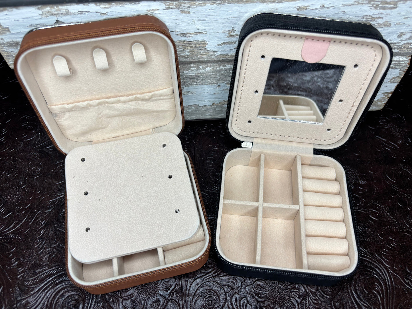 Metal Tooled Jewelry Box
