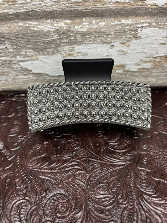 Claw Clip with Metal Dot Design