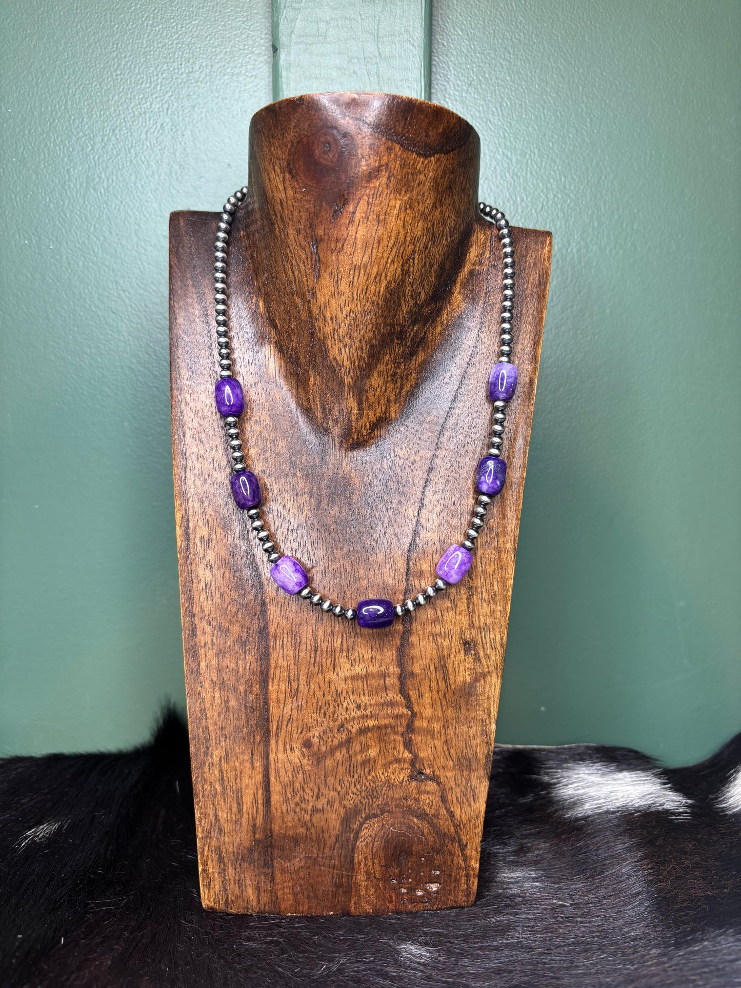 Sterling Silver Purple Quartz Necklace