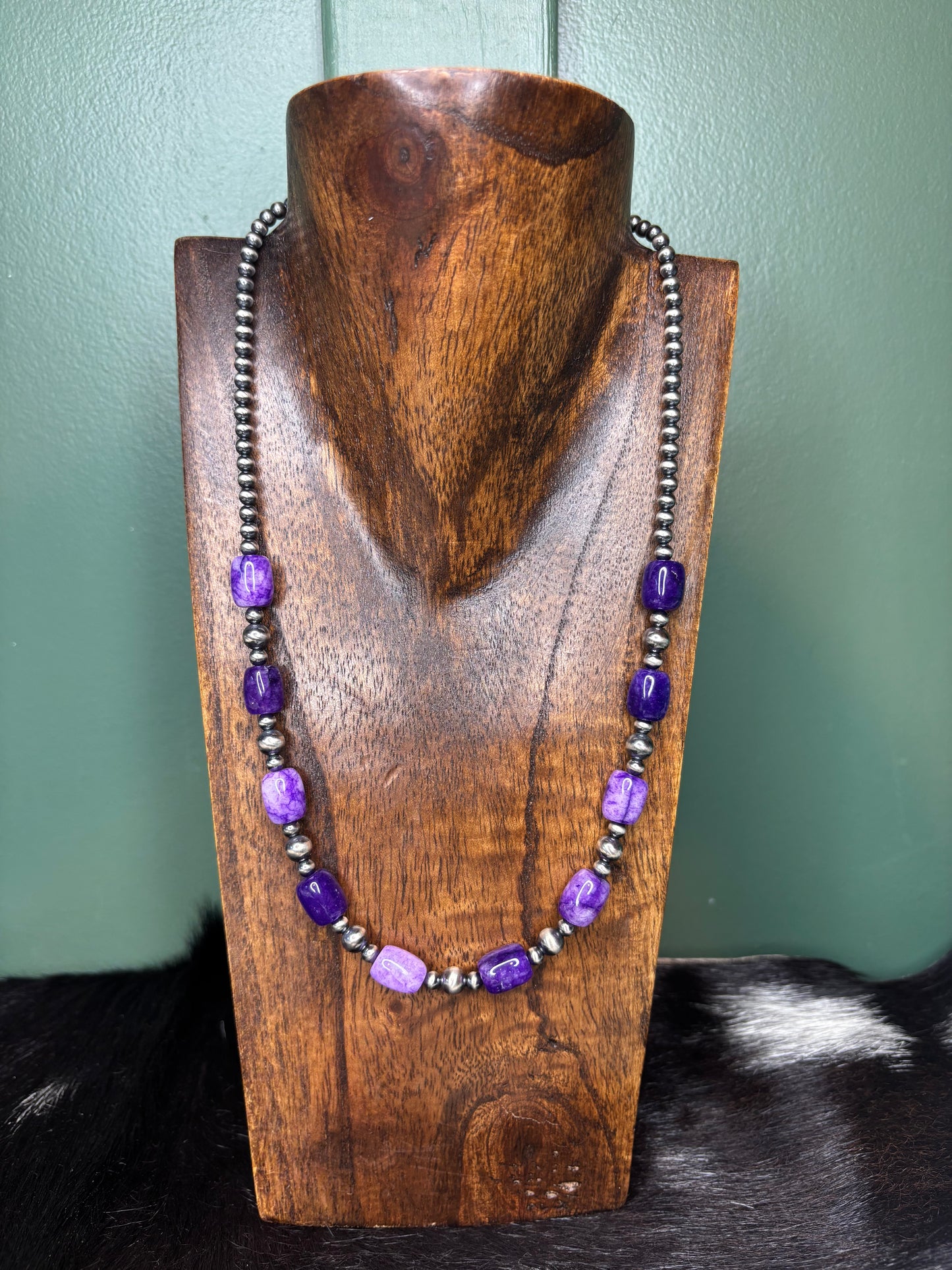 Sterling Silver Purple Quartz Necklace