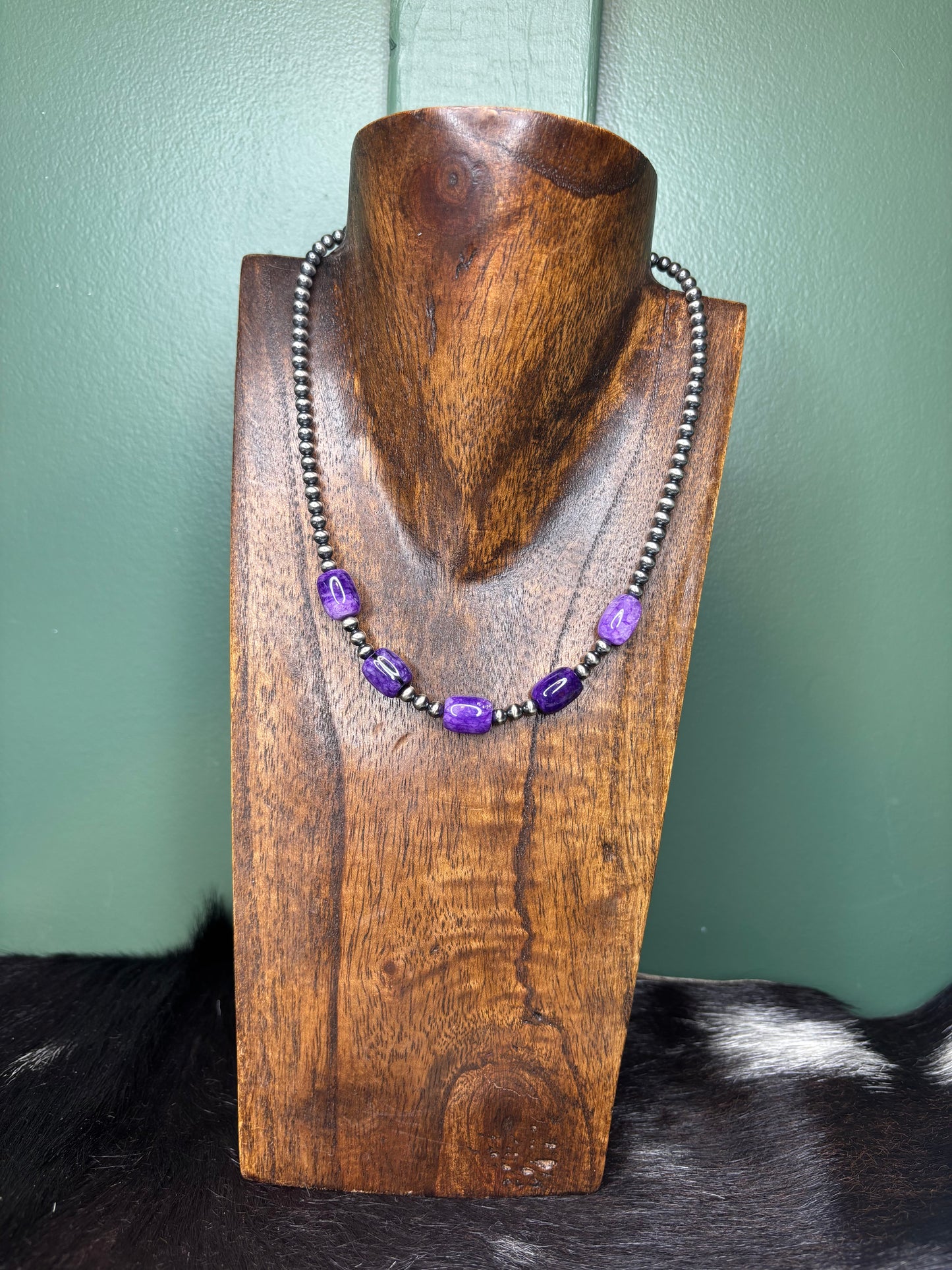 Sterling Silver Purple Quartz Necklace