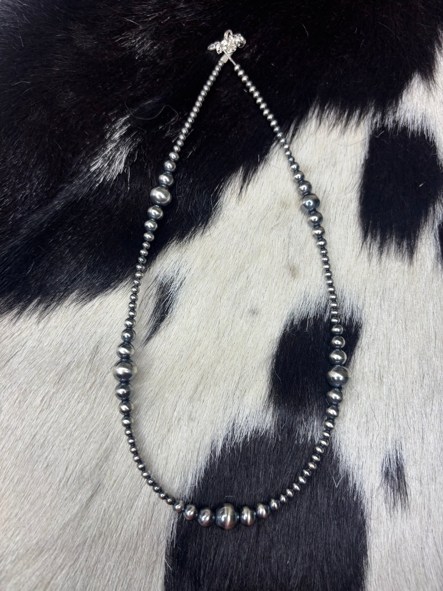 Sterling Silver Graduated Necklace