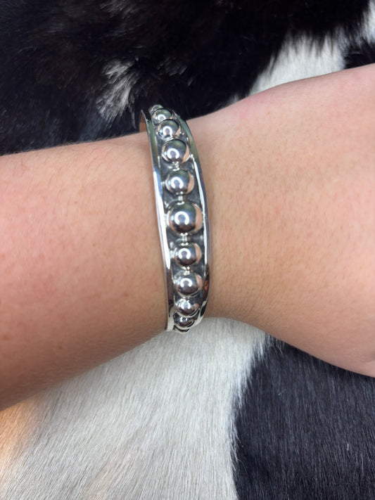 Bubble Sterling Silver Cuff