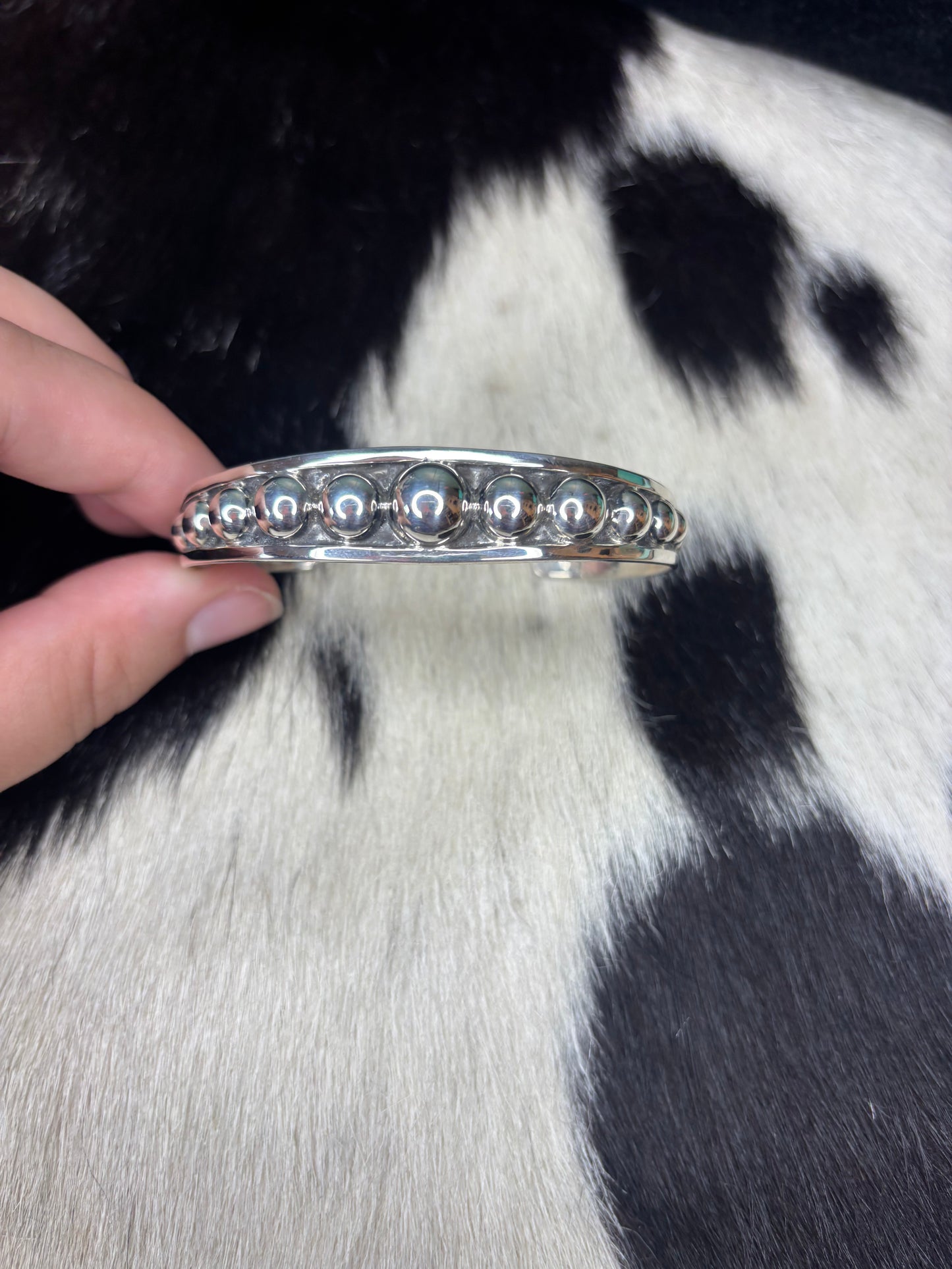 Bubble Sterling Silver Cuff
