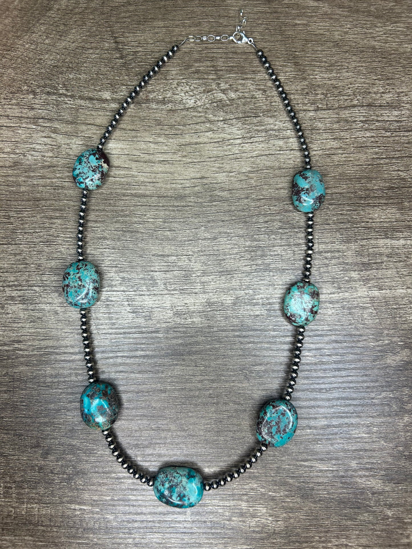 Emerald Valley Turquoise Chunk Necklace
