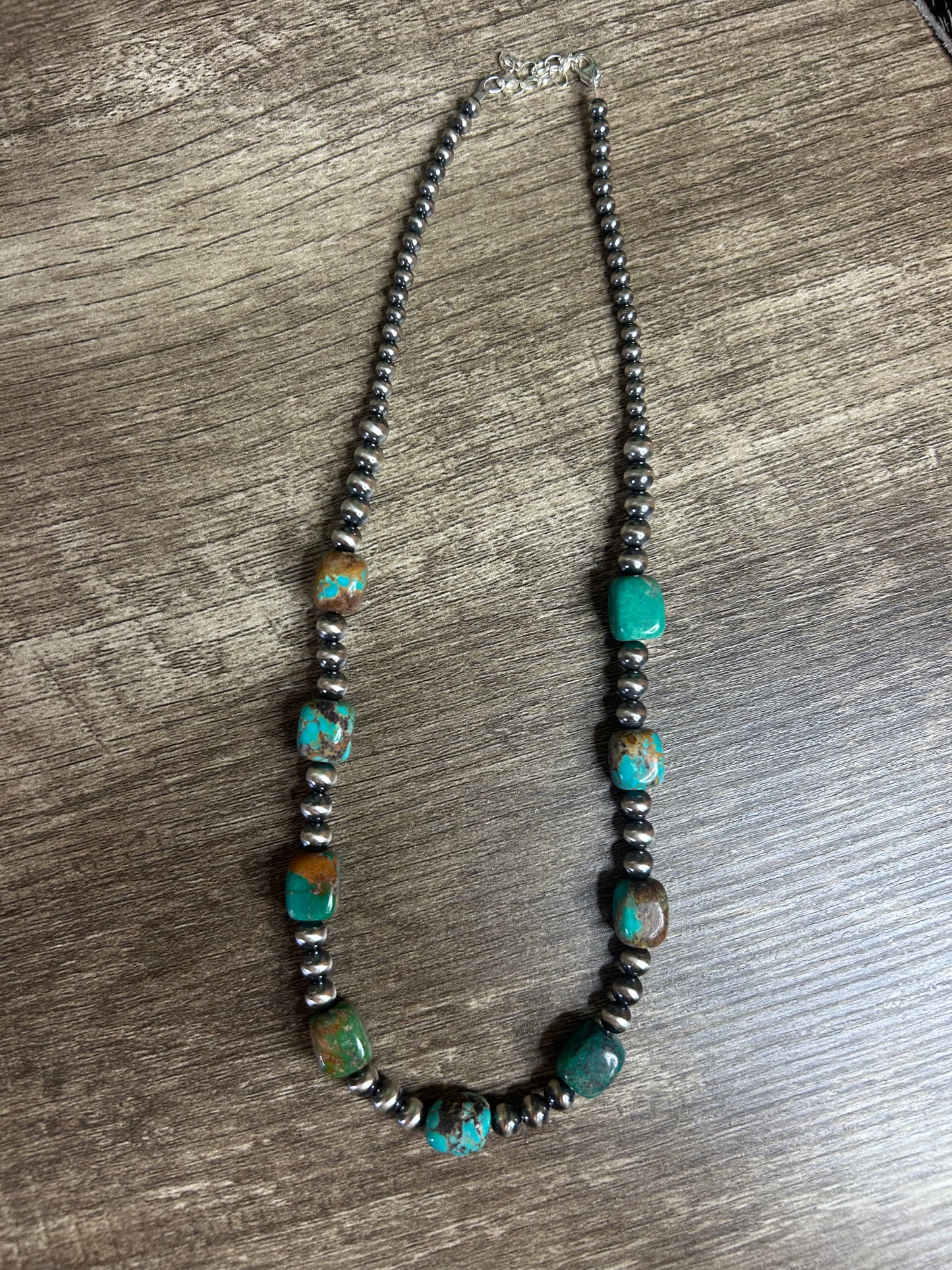 Square Turquoise Necklace
