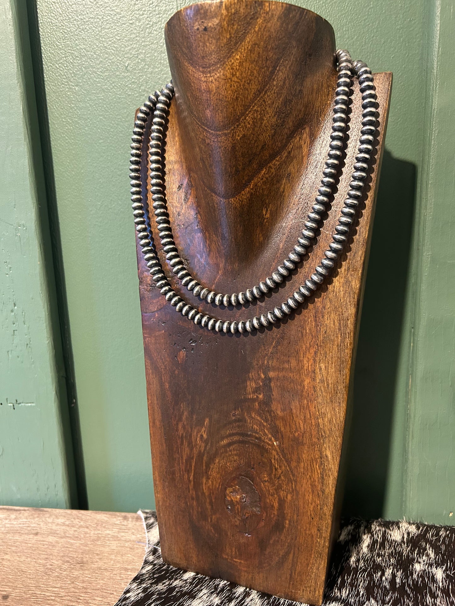 7mm Rondelle Silver Plated Copper Pearls