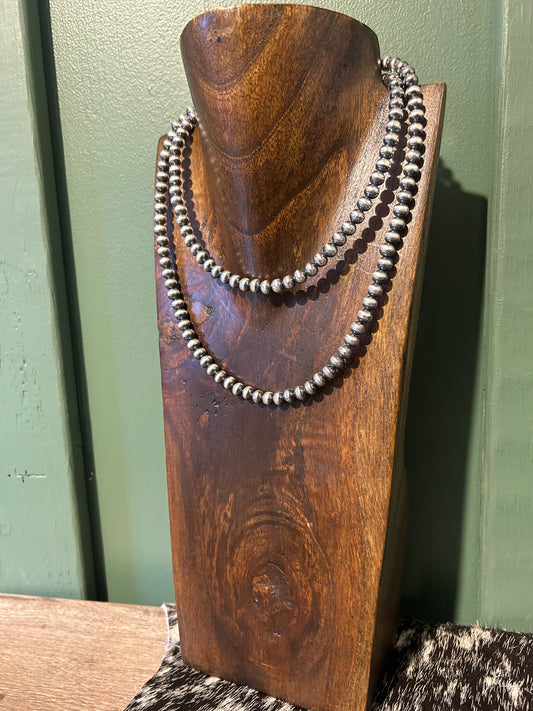 6mm Silver Plated Copper Pearls