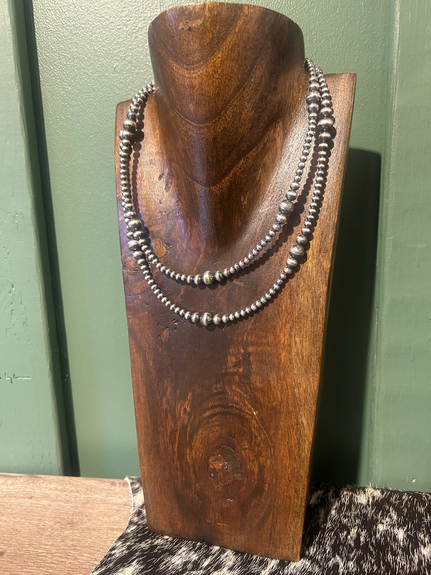 4-8mm Graduated Silver Plated Copper Pearls