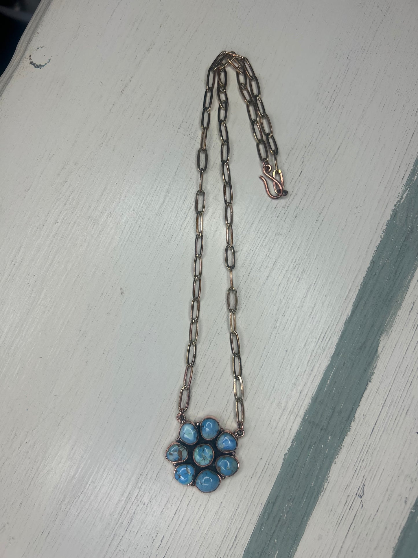 Golden Hills Copper Cluster Chain Necklace