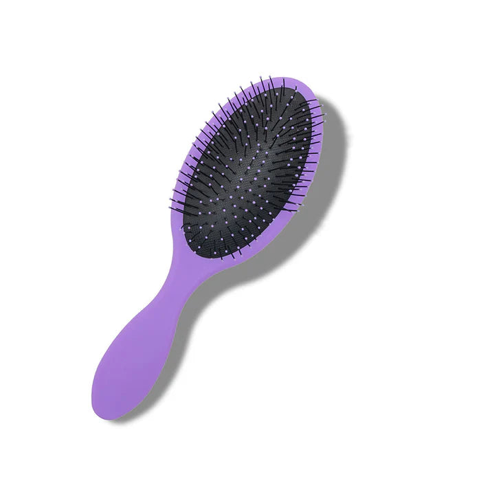 Purple Tooled Lather Hair Brush