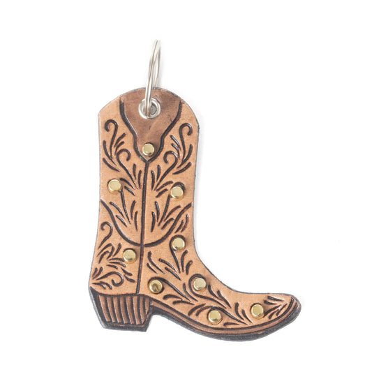 Gold Stud Cowboy Boot Charm