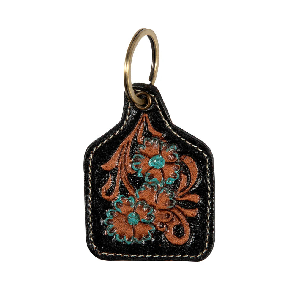 2 Blue Flower Tag