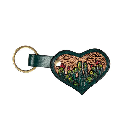 Green Heart Cactus Charm