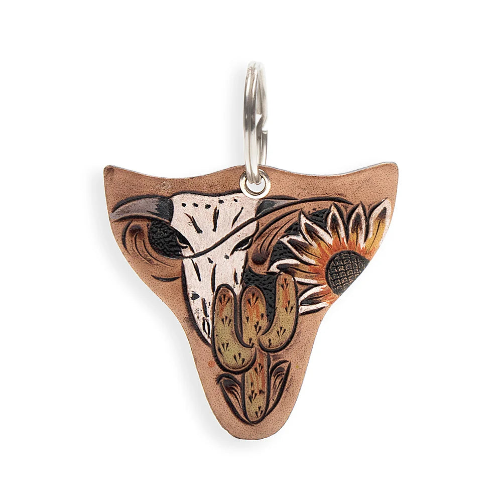 Longhorn & Cactus Charm